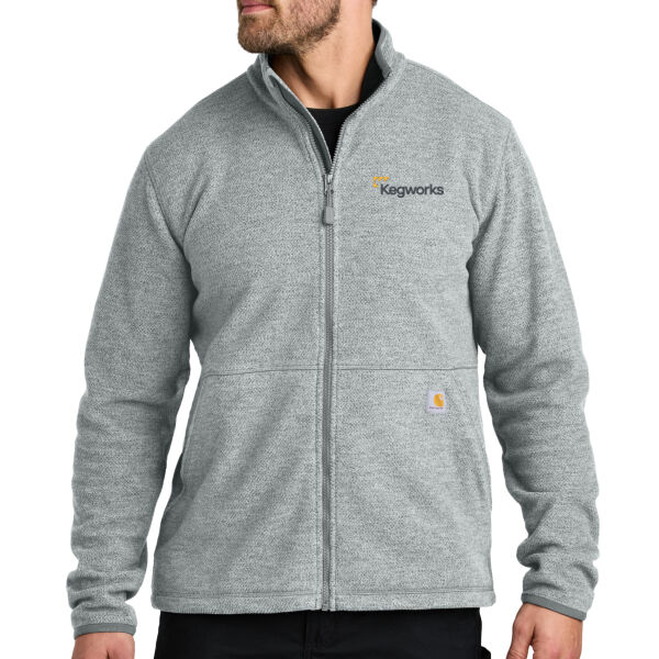 Kegworks - Textured Full Zip Fleece Jacket Thumbnail