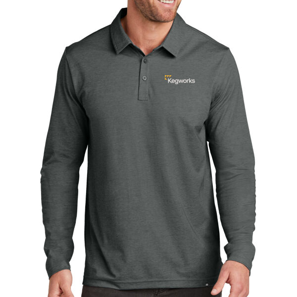 Kegworks - Oceanside Heather Long Sleeve Polo Thumbnail