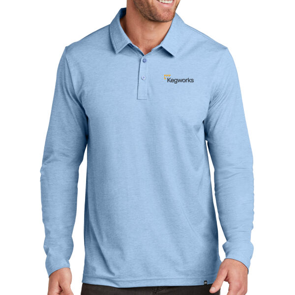Kegworks - Oceanside Heather Long Sleeve Polo Thumbnail
