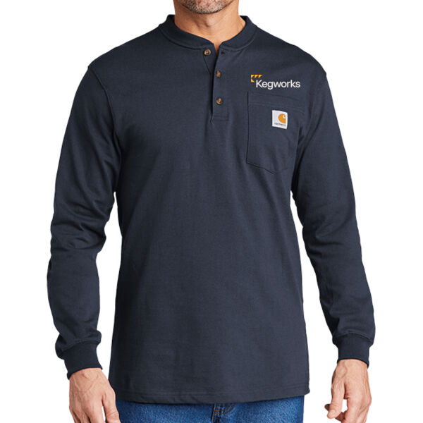Kegworks - Long Sleeve Henley T Shirt Thumbnail