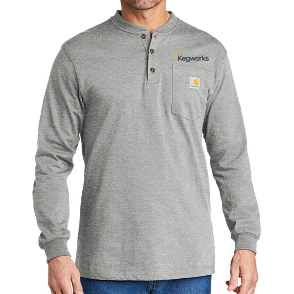 Kegworks - Long Sleeve Henley T Shirt Thumbnail